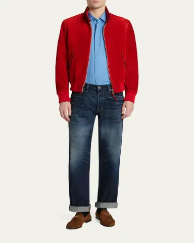 Tom Ford Men's Cotton and Silk Washed Twill Sport Shirt | Thumbnail 2 Tom Ford Men's Cotton and Silk Washed Twill Sport Shirt | Thumbnail 2