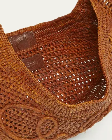 Chloé Summer Banana Top-Handle Bag in Crochet Fabric | Thumbnail 4 Chloé Summer Banana Top-Handle Bag in Crochet Fabric | Thumbnail 4