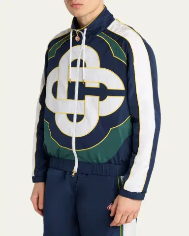 Casablanca Men's CC Logo Windbreaker Jacket | Thumbnail 4 Casablanca Men's CC Logo Windbreaker Jacket | Thumbnail 4