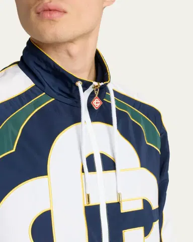 Casablanca Men's CC Logo Windbreaker Jacket | Thumbnail 5 Casablanca Men's CC Logo Windbreaker Jacket | Thumbnail 5