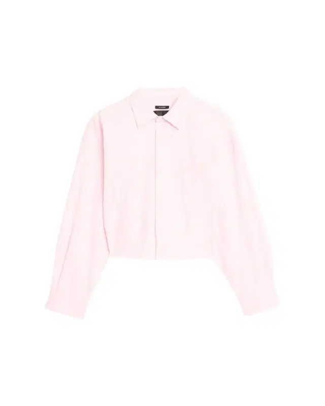 Split-Hem Boyfriend Shirt