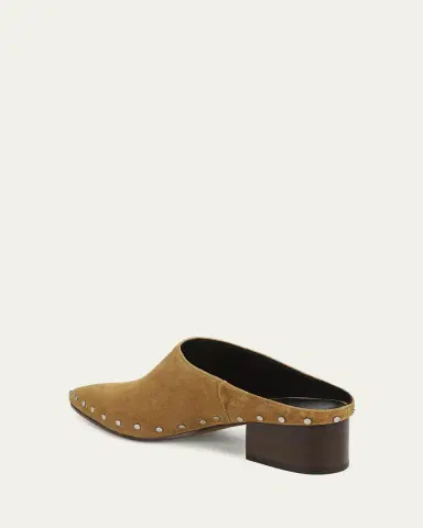 Vince 40mm August Studded Suede Clogs | Thumbnail 3 Vince 40mm August Studded Suede Clogs | Thumbnail 3