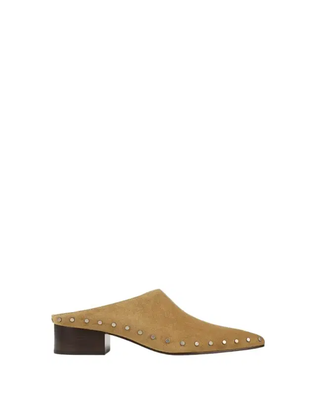 40mm August Studded Suede Clogs