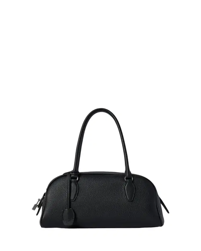 THE ROW India East-West Leather Bowling Shoulder Bag