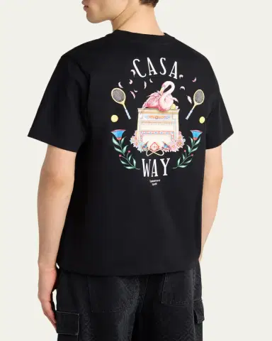 Casablanca Men's Casaway Graphic-Print Cotton Jersey T-Shirt | Thumbnail 3