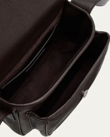Saint Laurent Men's Niki Small YSL Messenger Bag in Grained Leather | Thumbnail 3 Saint Laurent Men's Niki Small YSL Messenger Bag in Grained Leather | Thumbnail 3