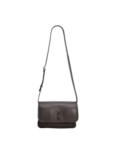 Saint Laurent Men's Niki Small YSL Messenger Bag in Grained Leather | Thumbnail 1 Saint Laurent Men's Niki Small YSL Messenger Bag in Grained Leather | Thumbnail 1