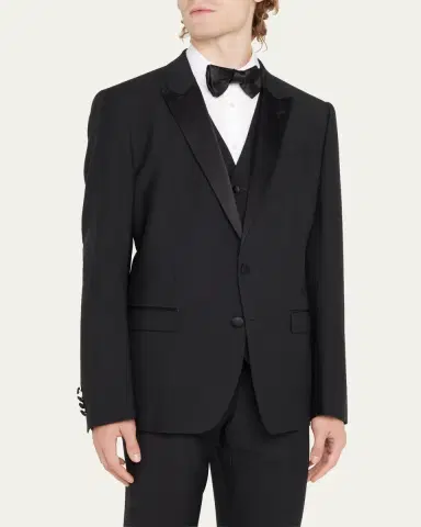 Dolce & Gabbana Men's Martini Two-Piece Tuxedo with Vest | Thumbnail 4