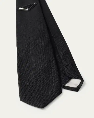 Prada Men's Needlepoint Silk Tie | Thumbnail 2