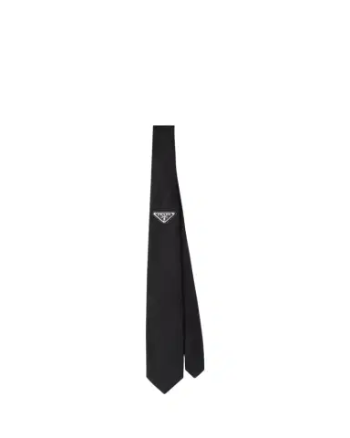 Prada Men's Needlepoint Silk Tie | Thumbnail 1