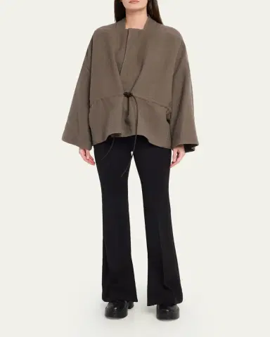 Rick Owens Sail Oversized Wool Flannel Jacket | Thumbnail 2