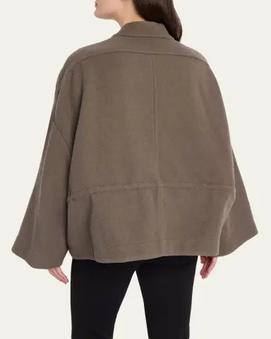 Rick Owens Sail Oversized Wool Flannel Jacket | Thumbnail 3