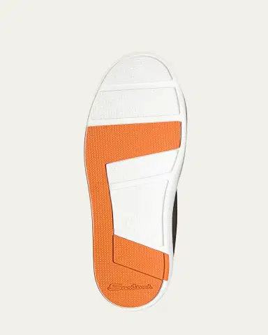 Santoni Men's Victory Logo Suede Slip-On Sneakers | Thumbnail 3 Santoni Men's Victory Logo Suede Slip-On Sneakers | Thumbnail 3