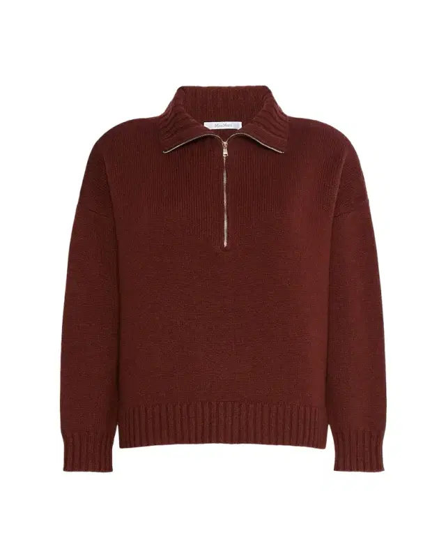 Max Mara Quarter-Zip Cashmere Sweater