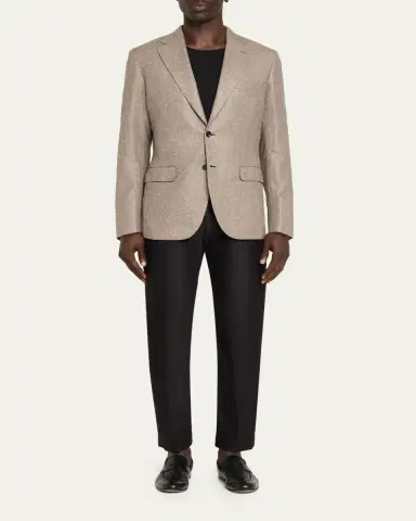 Brioni Men's Plume Wool Single-Breasted Sport Coat | Thumbnail 2 Brioni Men's Plume Wool Single-Breasted Sport Coat | Thumbnail 2
