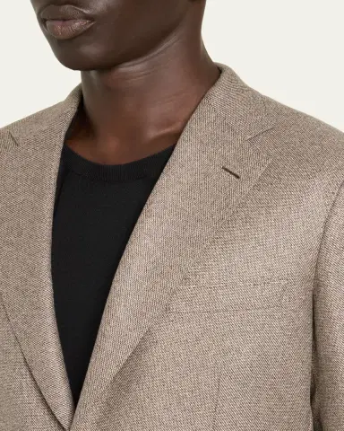 Brioni Men's Plume Wool Single-Breasted Sport Coat | Thumbnail 5 Brioni Men's Plume Wool Single-Breasted Sport Coat | Thumbnail 5