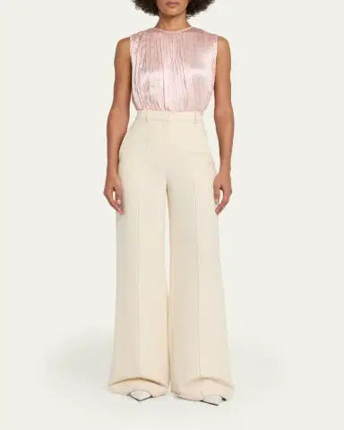 Adam Lippes High-Rise Cuffed Wide-Leg Trousers | Thumbnail 2