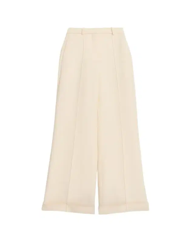 Adam Lippes High-Rise Cuffed Wide-Leg Trousers
