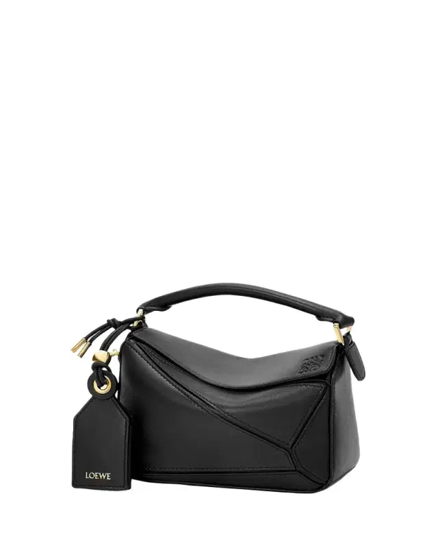 LOEWE Featherlight Puzzle Mini Leather Top-Handle Bag