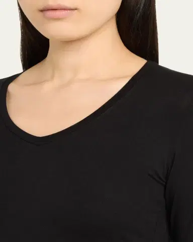 MAJESTIC FILATURES Soft Touch Long-Sleeve V-Neck Tee | Thumbnail 5 MAJESTIC FILATURES Soft Touch Long-Sleeve V-Neck Tee | Thumbnail 5