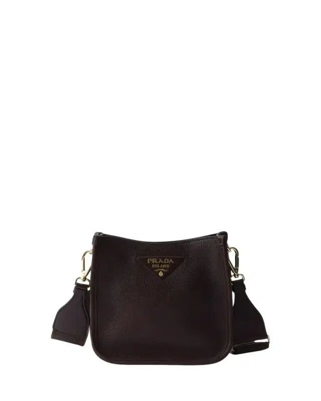 Prada Mini Daino Soft Leather Hobo Crossbody Bag