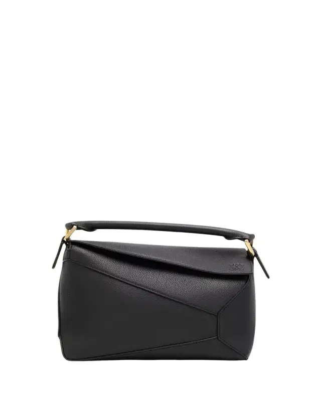 LOEWE Puzzle Edge Small Top-Handle Bag in Grain Leather