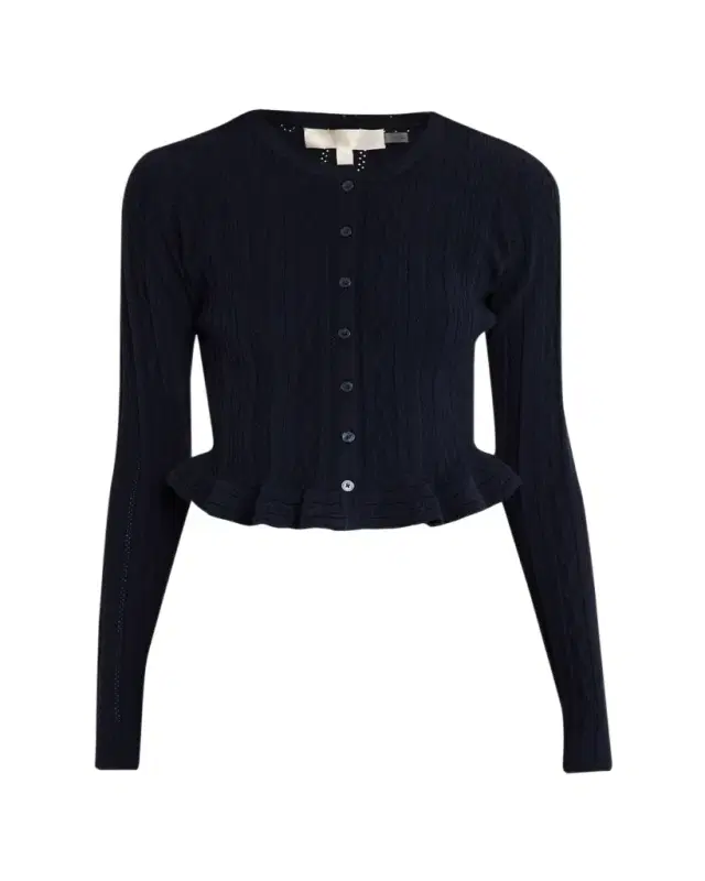 Orly Cropped Peplum Cardigan
