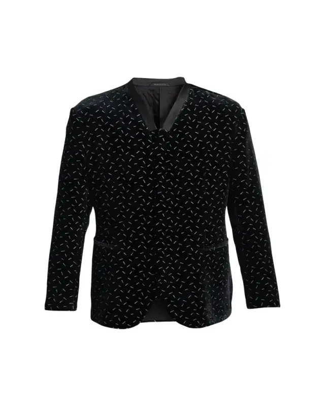 Giorgio Armani Men's Stamped Silk-Blend Velvet Blazer