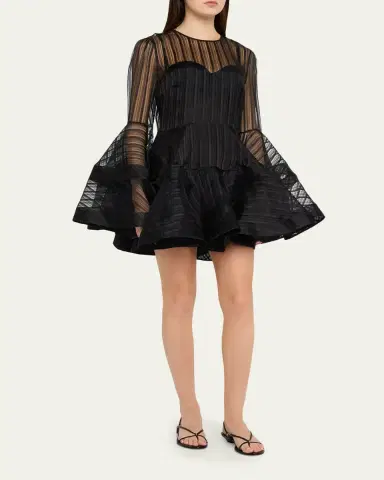 Zimmermann Valiant Lantern Mini Dress | Thumbnail 4