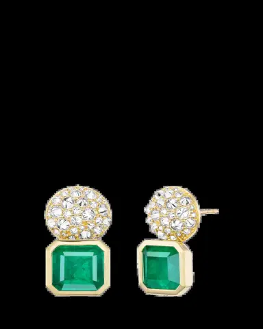 Emily P. Wheeler Emerald Spike Stud Earrings with Diamonds | Thumbnail 2