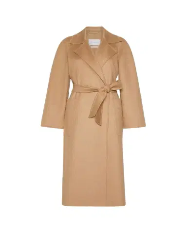 Max Mara Wool Belted Long Wrap Coat | Thumbnail 1 Max Mara Wool Belted Long Wrap Coat | Thumbnail 1