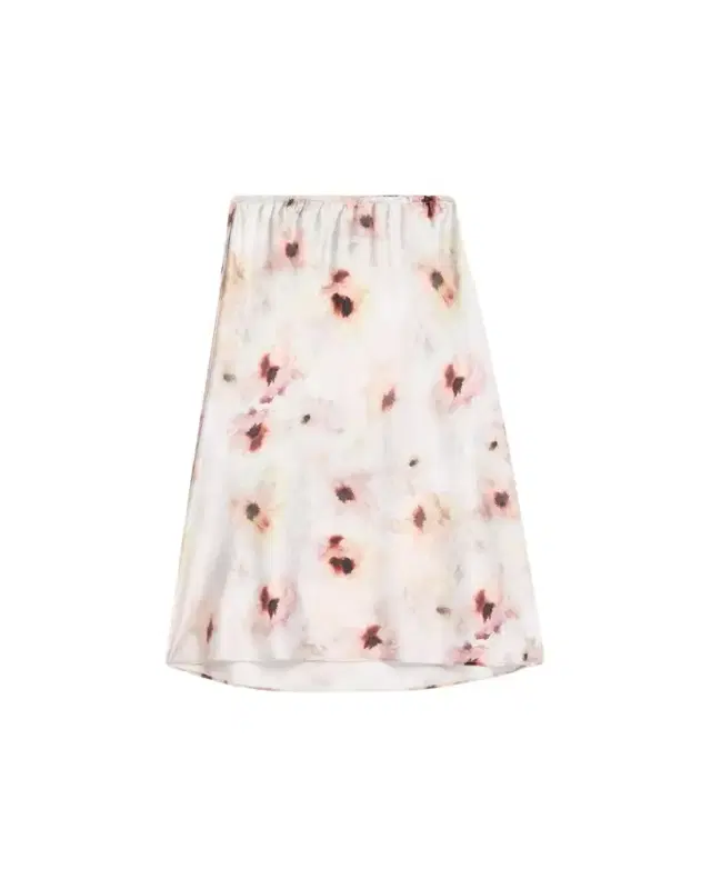 Watercolor Floral Midi Skirt
