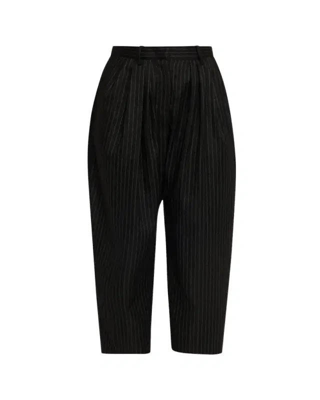 Isabel Marant Janice Pinstripe Double-Pleated Barrel-Leg Ankle Trousers