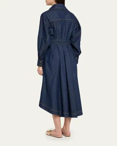 Zimmermann Denim Midi Shirtdress | Thumbnail 3 Zimmermann Denim Midi Shirtdress | Thumbnail 3