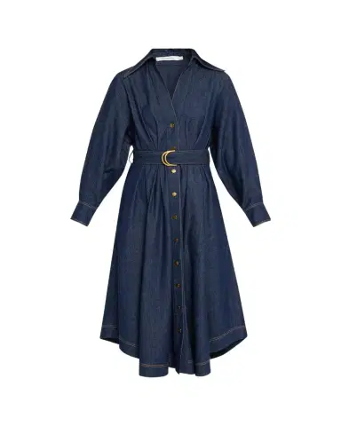 Zimmermann Denim Midi Shirtdress | Thumbnail 1 Zimmermann Denim Midi Shirtdress | Thumbnail 1