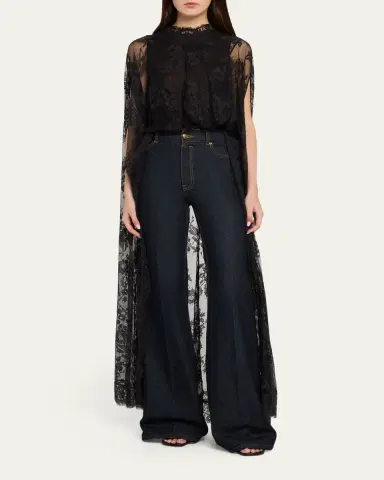 Zimmermann Valiant Lace Cape Top | Thumbnail 2 Zimmermann Valiant Lace Cape Top | Thumbnail 2