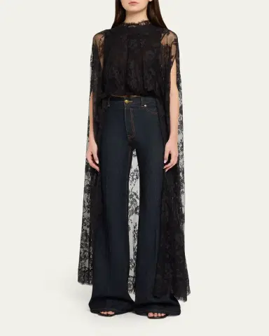 Zimmermann Valiant Lace Cape Top | Thumbnail 4 Zimmermann Valiant Lace Cape Top | Thumbnail 4