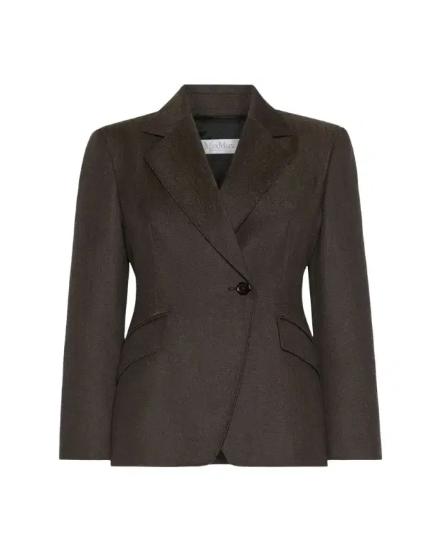 Max Mara Double-Breasted Wool-Blend Jacket