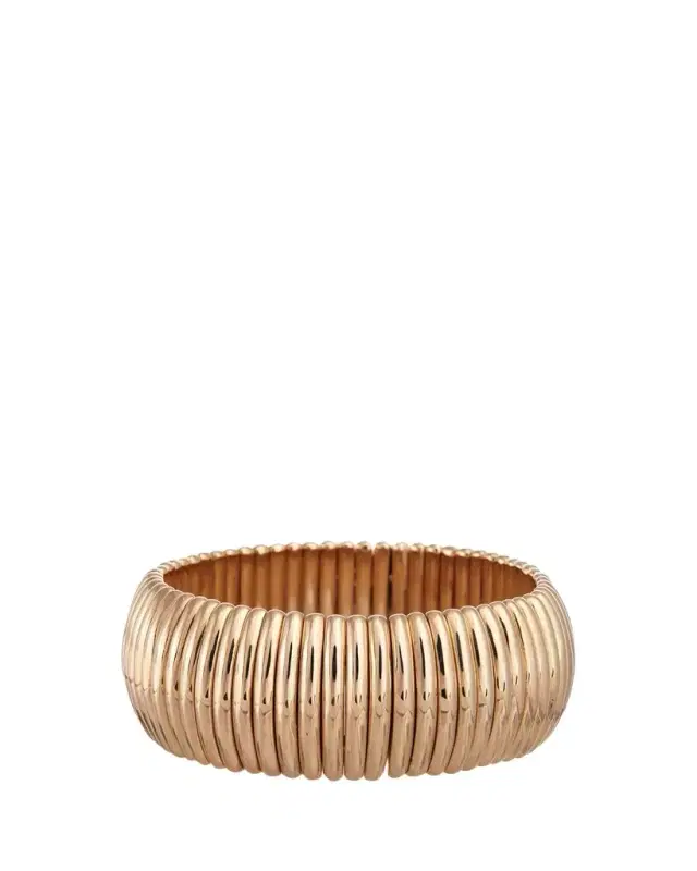 Sidney Garber 18K Yellow Gold Stretch Bracelet