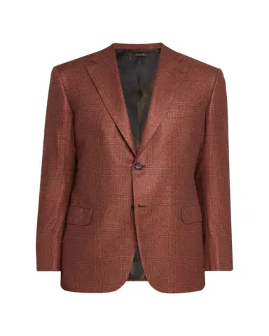 Brioni Men's Silk and Cashmere Prince of Wales Sport Coat | Thumbnail 1