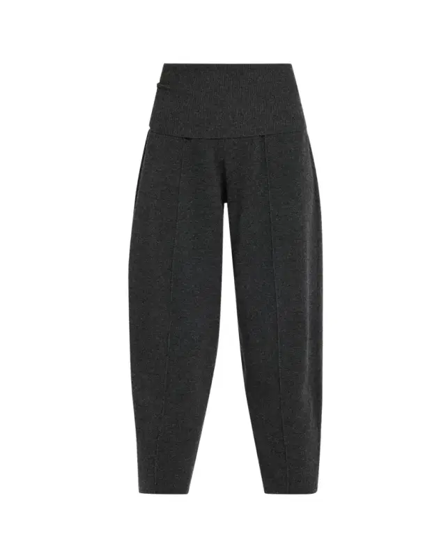 Zimmermann Valiant Knit Barrel-Leg Pants
