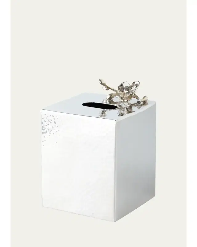 Michael Aram White Orchid Tissue Box Cover
