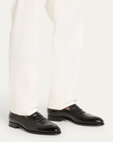 Bontoni Men's Principe Leather Penny Loafers | Thumbnail 2 Bontoni Men's Principe Leather Penny Loafers | Thumbnail 2