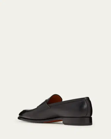 Bontoni Men's Principe Leather Penny Loafers | Thumbnail 4 Bontoni Men's Principe Leather Penny Loafers | Thumbnail 4
