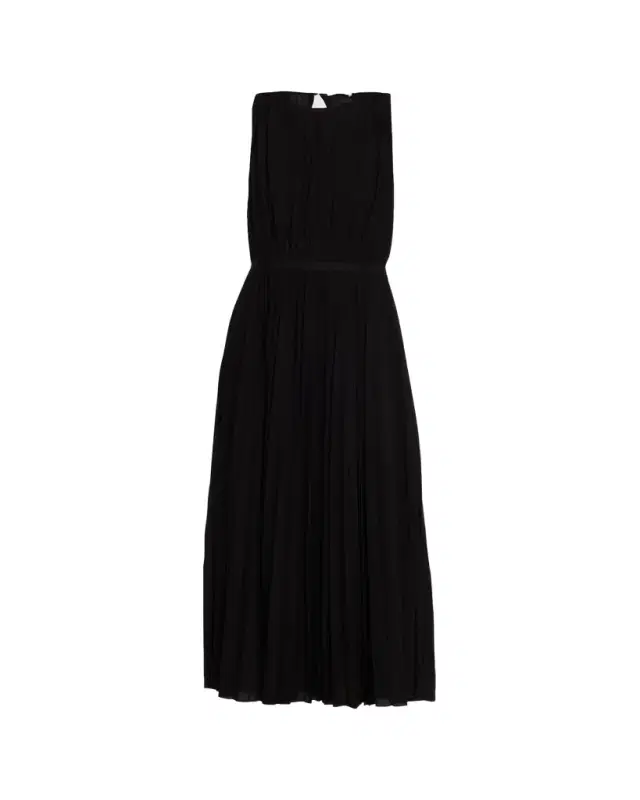 Max Mara Sleeveless Plisse Midi Dress