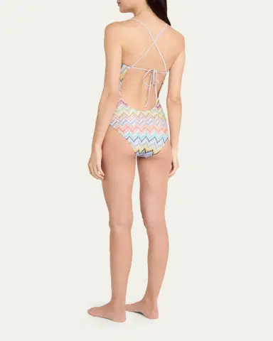 Missoni Zigzag One-Piece Swimsuit | Thumbnail 3 Missoni Zigzag One-Piece Swimsuit | Thumbnail 3