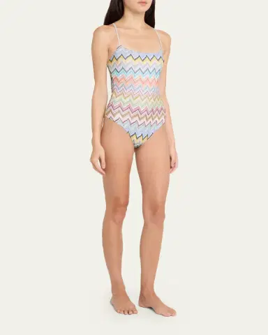 Missoni Zigzag One-Piece Swimsuit | Thumbnail 4 Missoni Zigzag One-Piece Swimsuit | Thumbnail 4