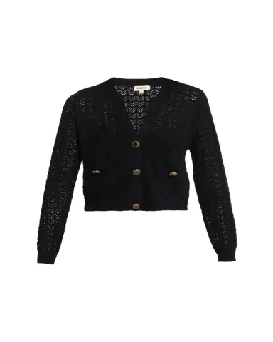 L'Agence Orla Pointelle Knit Cardigan | Thumbnail 1