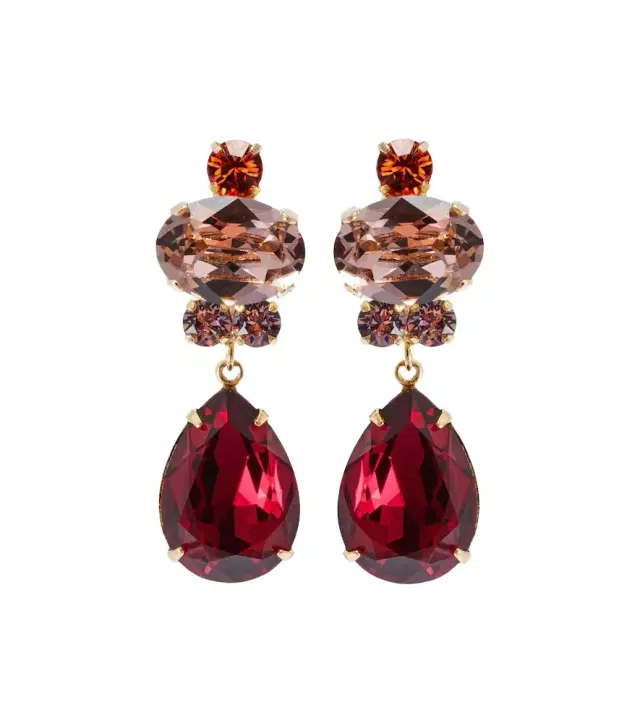 Jennifer Behr Catherine gold-plated drop earrings