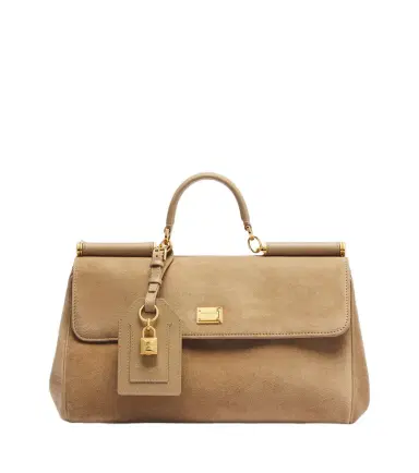 Dolce & Gabbana My Sicily Medium suede top-handle bag | Thumbnail 1 Dolce & Gabbana My Sicily Medium suede top-handle bag | Thumbnail 1